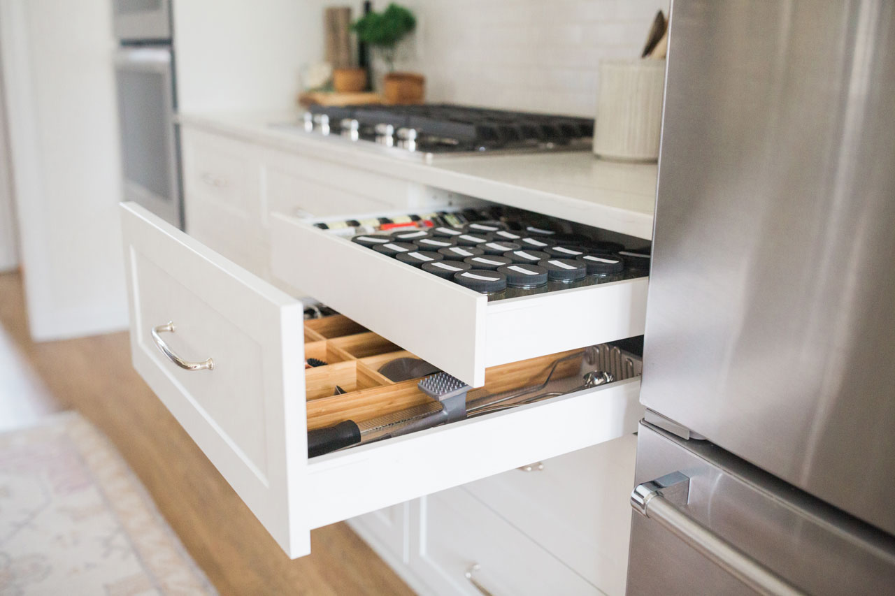 A Designer Trick for Maxing Out Kitchen Cabinet Storage