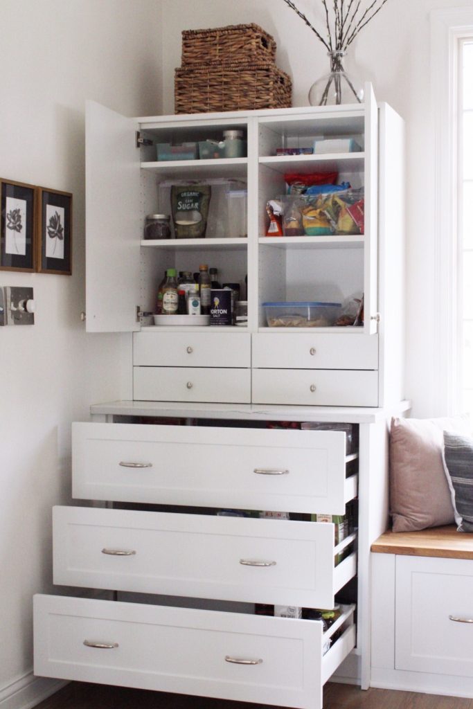 ikea cabinet to build kitchen pantry