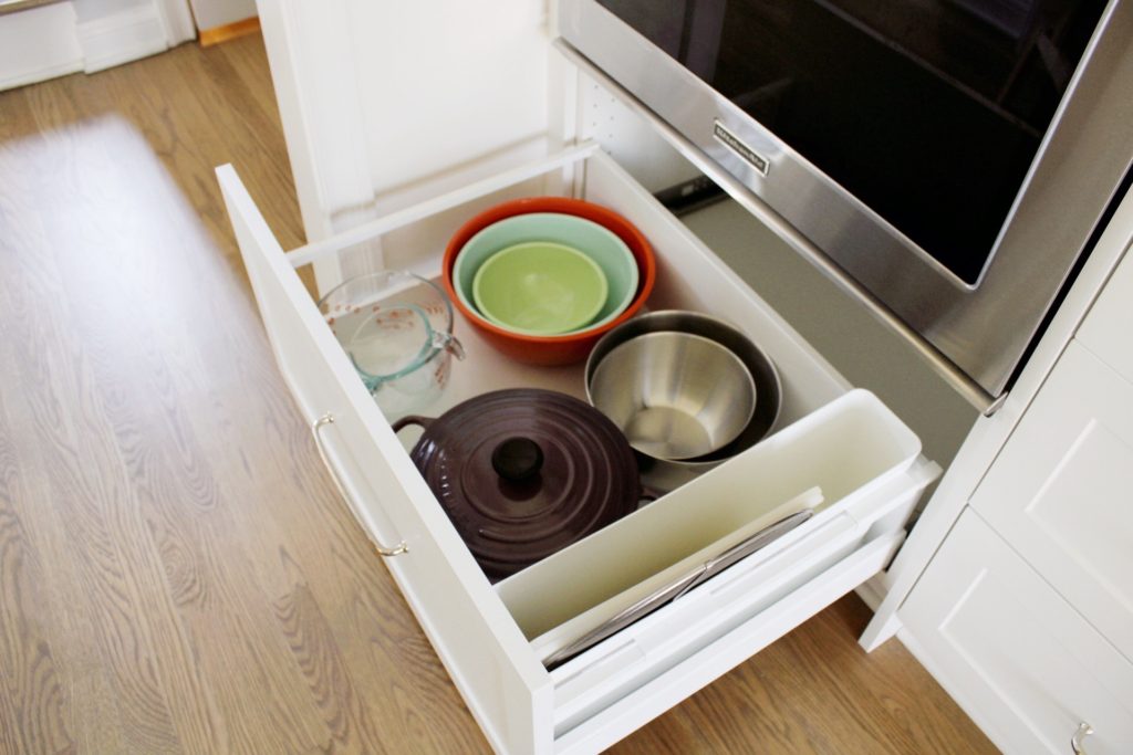 ikea kitchen drawers under oven