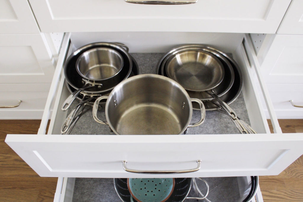 Pots & Pans Drawer - Storage Cabinet for Cookware