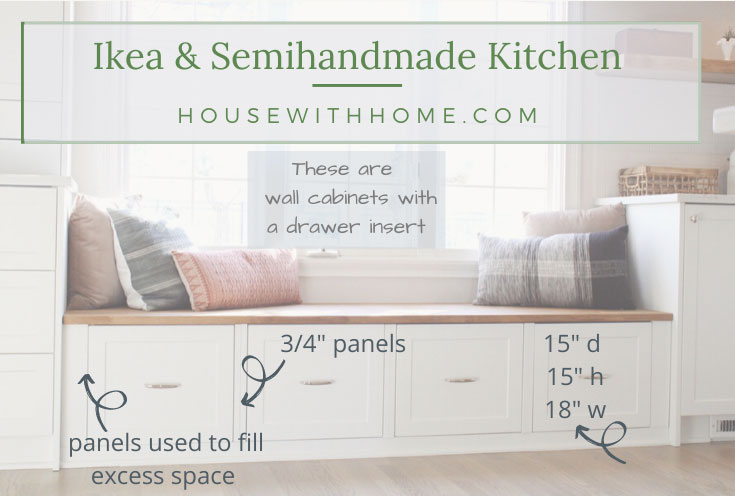 How To Build A Bench Seat From Ikea Cabinets House With Home