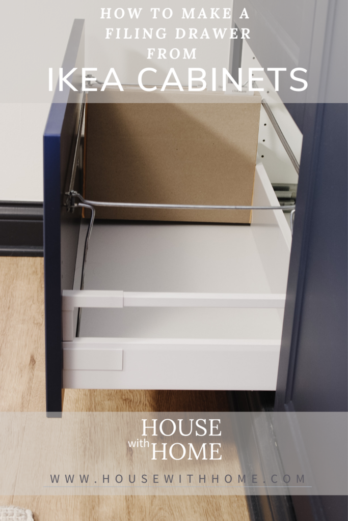 how to make a filing drawer from Ikea Cabinets