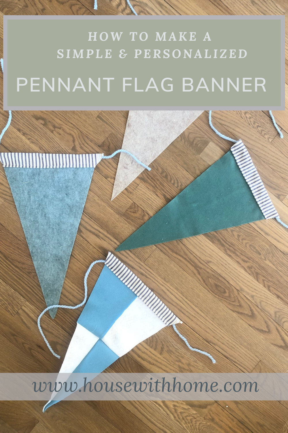 diy triangle flag banner