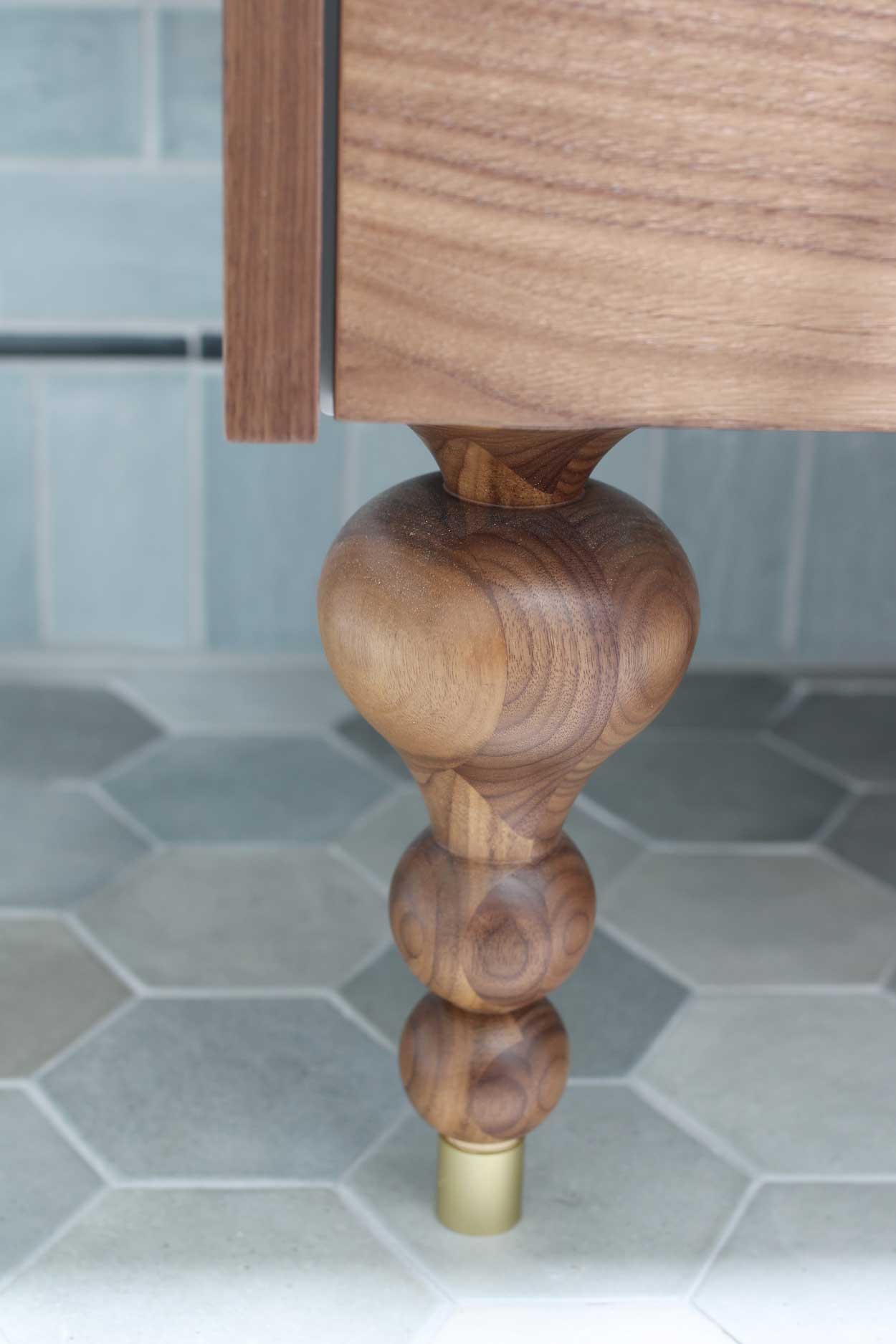 This custom bathroom vanity is an Ikea Hack! House with Home